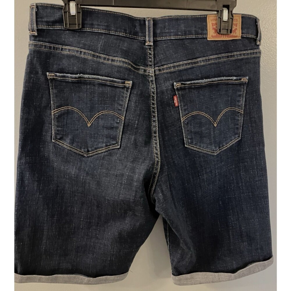 Levi's Classic Denim Bermuda Shorts Dark Blue Wash Size 30 NWOT - Picture 8 of 8